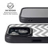 Silver Chevron iPhone 15 Kickstand Case